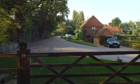 A block-paved drive in front of a house at Walsal End, Solihull. Not a priced Hull job.